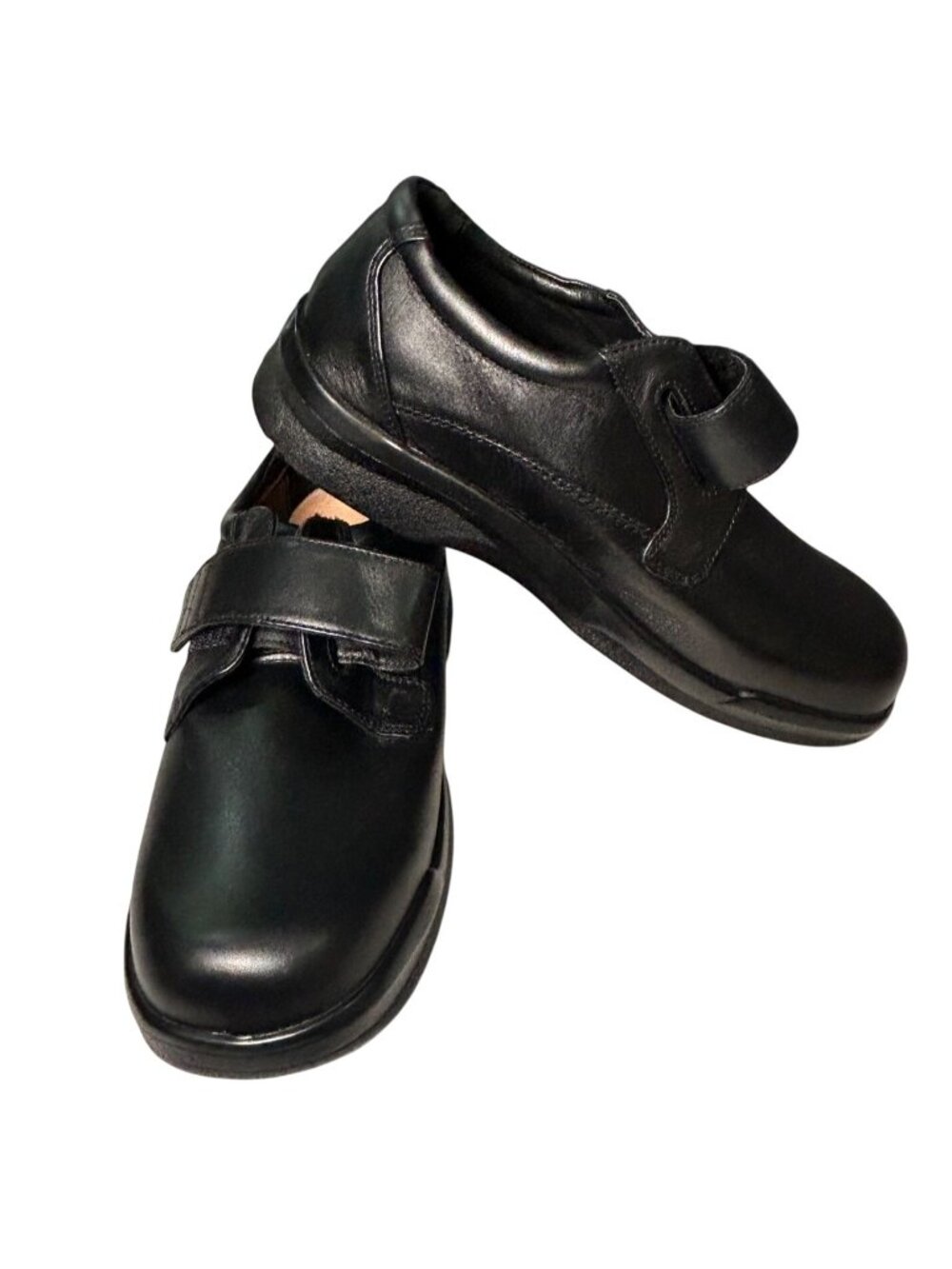 APEX Ambulator Orthopedic Diabetic Shoes Men's 10 M Hook Loop Single Strap Black